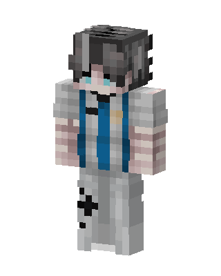 Gray Student Boy Minecraft skin