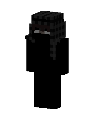 Black Ninja Boy skin, 3D preview