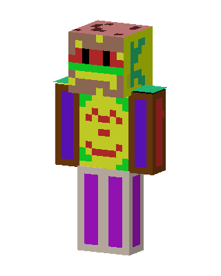 Burger Man skin, 3D preview