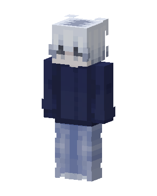 Blue Player Boy skin, 3D preview