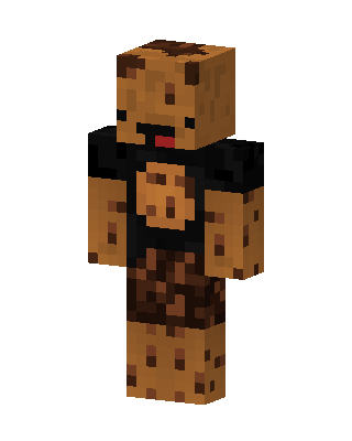 Cookie Guy skin, 3D preview