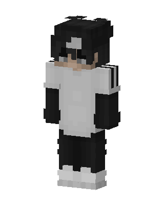 Monochrome Hoodie skin, 3D preview