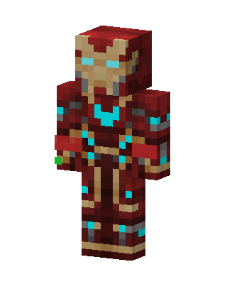 Iron Man Minecraft red skin