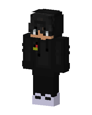 Shadow Hoodie Boy skin, 3D preview