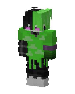 Green Mob Girl Minecraft skin
