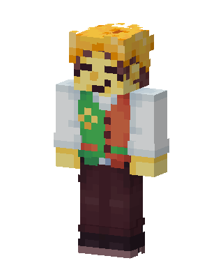Sunflower Gardener skin, 3D preview