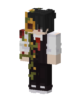Sunflower Vine Boy skin, 3D preview