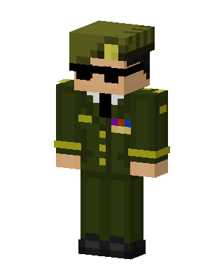 Army Officer skin, 3D preview