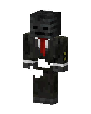 Wither Skeleton Suit skin, 3D preview