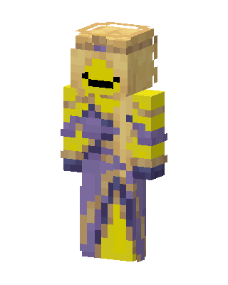 Yellow Hero Girl skin, 3D preview