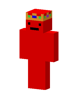 Red Crowned King skin, 3D preview