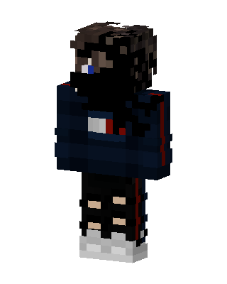 Black Athlete Boy skin, 3D preview