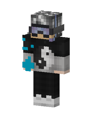 Yin Yang Hoodie skin, 3D preview