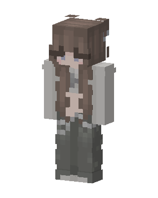Brown Player Girl skin, 3D preview