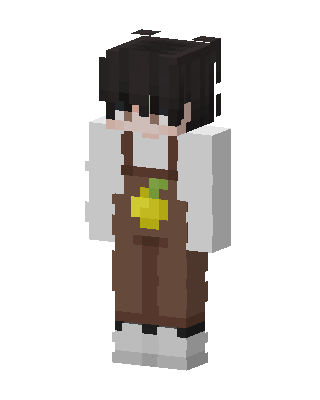 Lemon Overalls skin, 3D preview