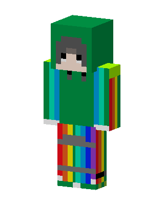 Rainbow Hoodie Minecraft skin