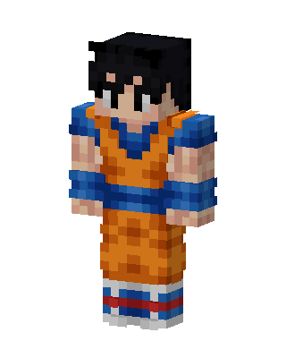 Goku skin, 3D preview