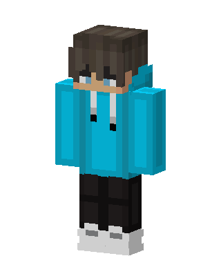 Blue Player Boy skin, 3D preview