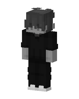Monochrome Boy skin, 3D preview