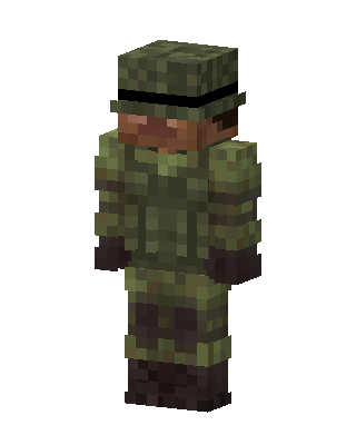 Jungle Soldier skin, 3D preview