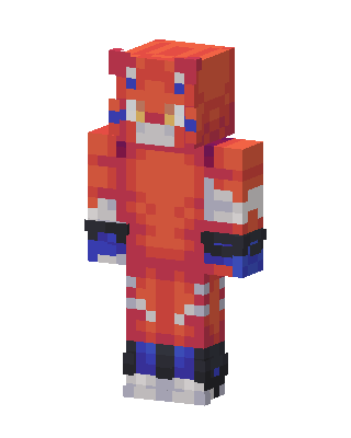 Red Dragon Beast skin, 3D preview