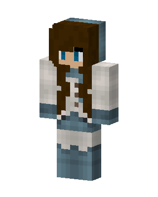 Brown Knight Girl skin, 3D preview