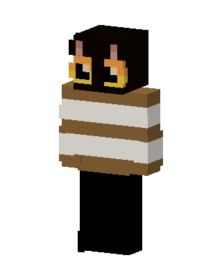 Striped Sweater Owl skin, 3D preview