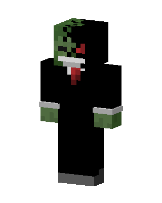 Black Villain Boy skin, 3D preview