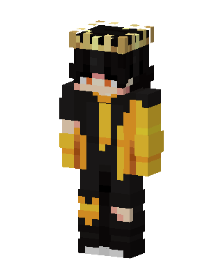 Golden Crown Prince Minecraft black skin