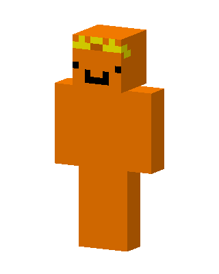 Crowned Orange Blob Minecraft skin