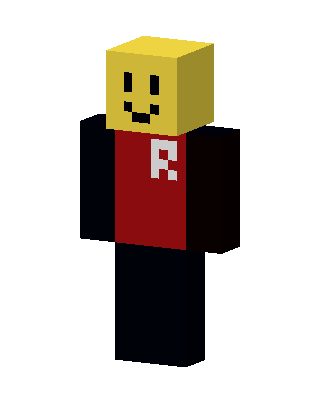 Roblox Noob skin, 3D preview