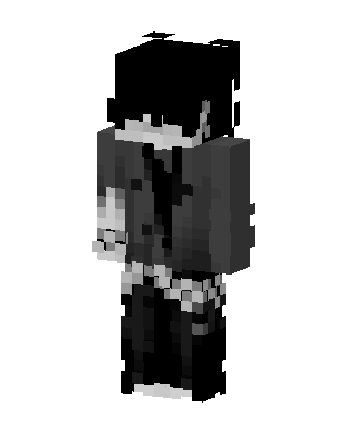 Monochrome Emo skin, 3D preview