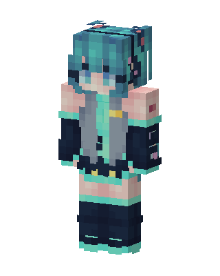 Hatsune Miku skin, 3D preview