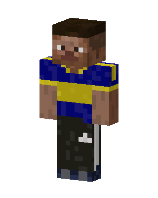 Boca Jersey Fan Minecraft skin