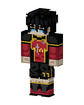 Crimson Knight skin, 3D preview