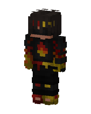Flame Warrior skin, 3D preview