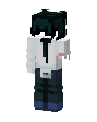 White Student Boy skin, 3D preview