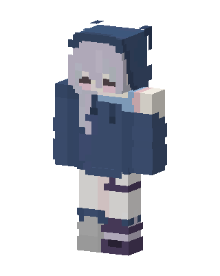 Blue Student Girl Minecraft blue skin