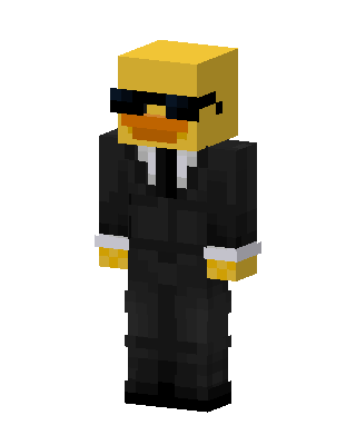 Secret Agent Duck Minecraft skin