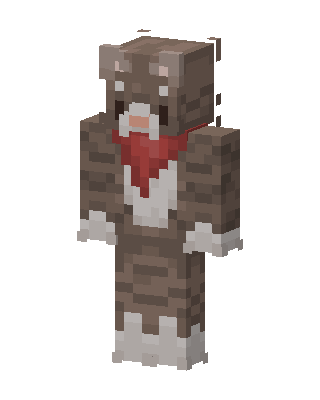 Tabby Cat Bandana skin, 3D preview