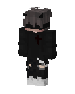 Black Villain Boy skin, 3D preview