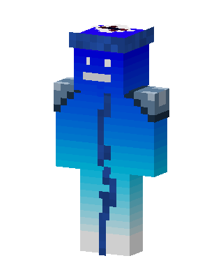 Blue Mob Boy skin, 3D preview