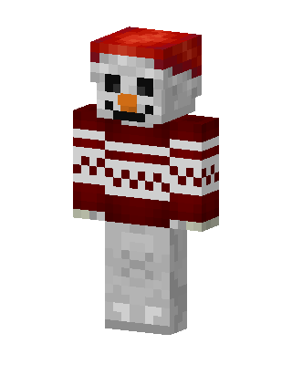 Christmas Snowman skin, 3D preview