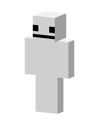 Smiling White Ghost skin, 3D preview