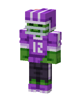 Zombie Quarterback skin, 3D preview