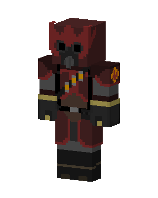 Red Pyro Minecraft skin
