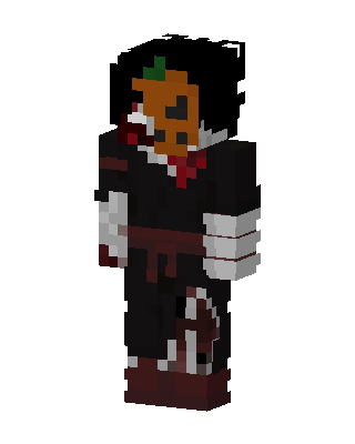 Black Masked Ninja Boy skin, 3D preview