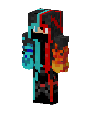 Fire Ice Hoodie Minecraft skin