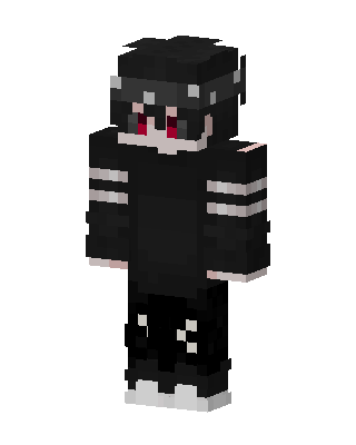 Shadow Hoodie Boy skin, 3D preview