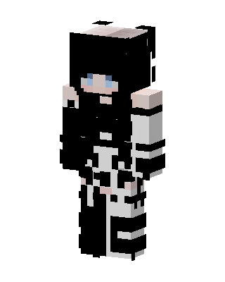 Monochrome Maid skin, 3D preview